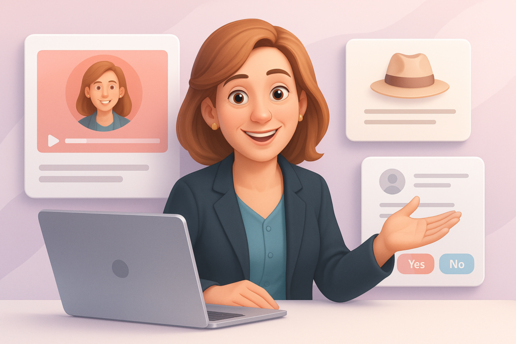 Taking your author profile to the next level illustration video hats quiz